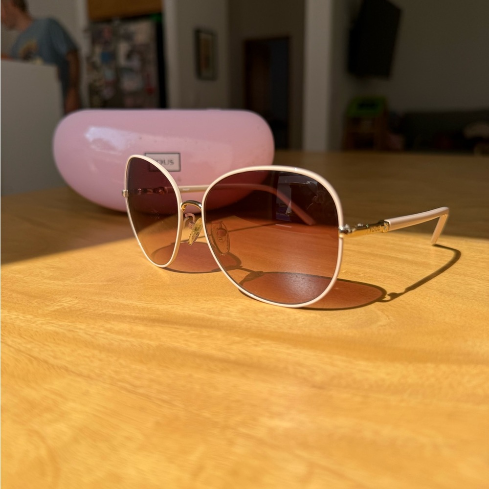 TOUS Pink and Gold Sunglasses